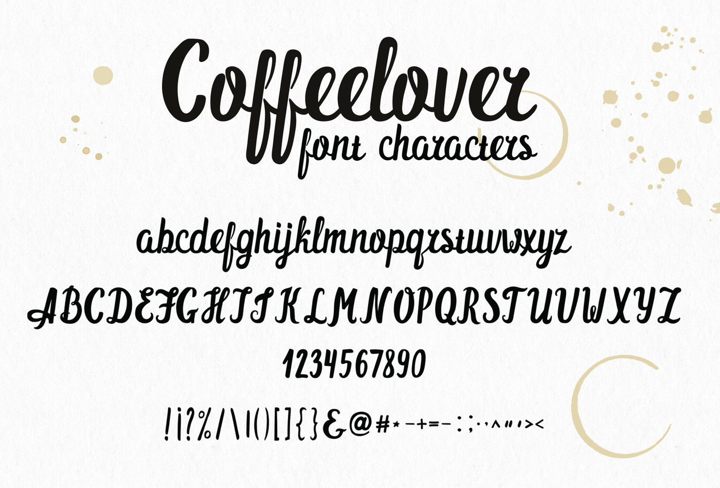 Coffeelover Script By Barcelona Design Shop Thehungryjpeg Com