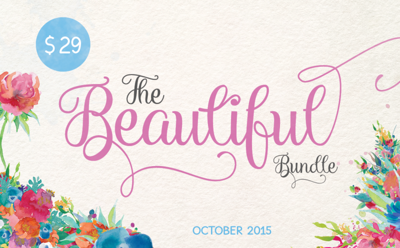 The Beautiful October Bundle By Thehungryjpeg Thehungryjpeg Com