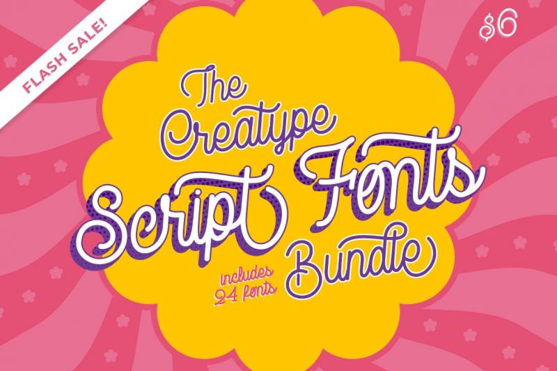 The Creatype Script Fonts Bundle By Thehungryjpeg Thehungryjpeg Com