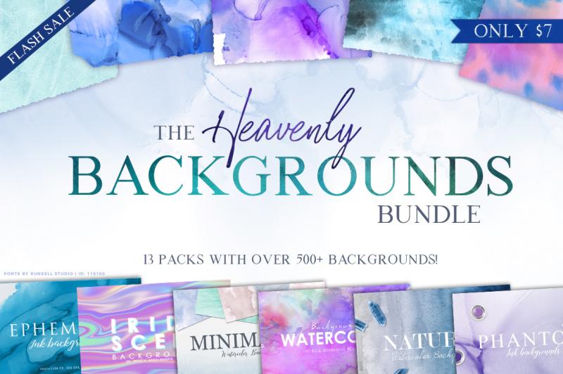 The Heavenly Backgrounds Bundle By Thehungryjpeg Thehungryjpeg Com
