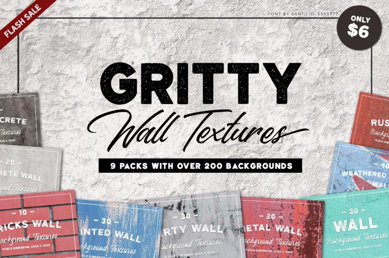 Gritty Wall Texture Bundle By Thehungryjpeg Thehungryjpeg Com