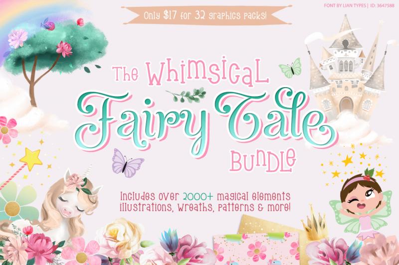The Whimsical Fairy Tale Collection By Thehungryjpeg Thehungryjpeg Com