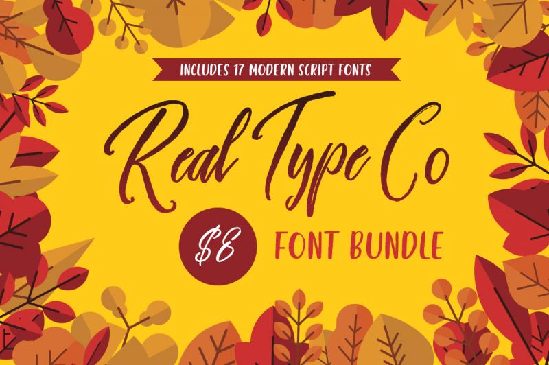 Real Type Co Font Bundle By Thehungryjpeg Thehungryjpeg Com