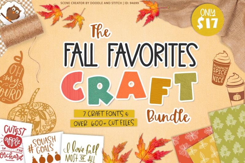 The Fall Favorites Craft Bundle By Thehungryjpeg Thehungryjpeg Com