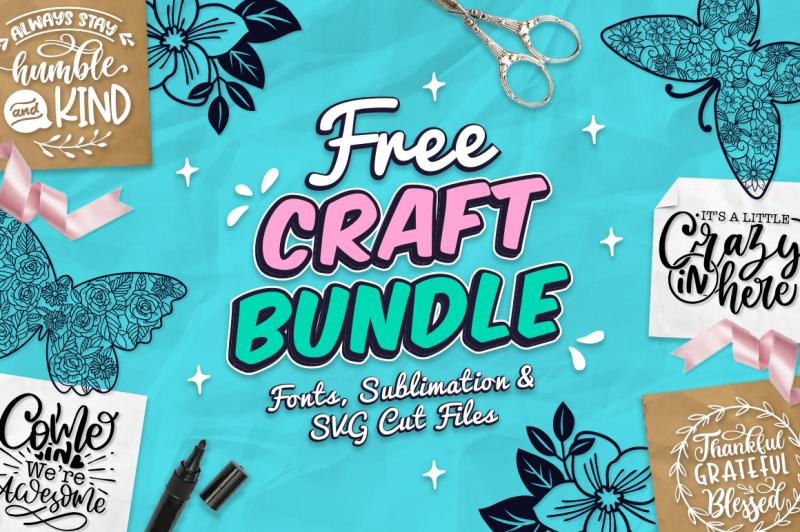 The Free Craft Bundle By TheHungryJPEG | TheHungryJPEG