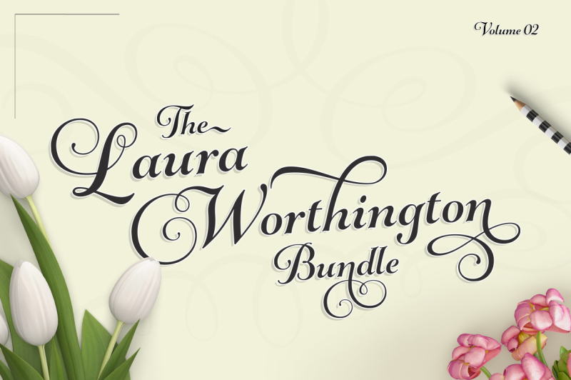 The Laura Worthington Pack Vol 02 By Thehungryjpeg Thehungryjpeg Com