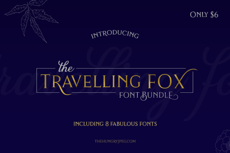 Download The Travelling Fox Font Bundle By TheHungryJPEG ...