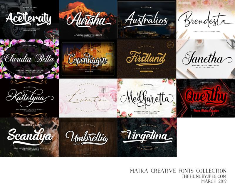 Matra Creative Fonts Collection By Thehungryjpeg Thehungryjpeg Com