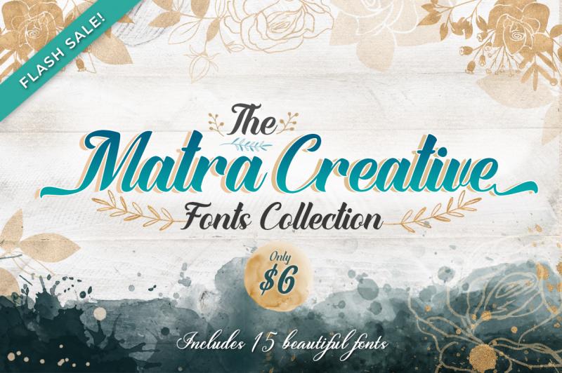 Download Matra Creative Fonts Collection By TheHungryJPEG ...