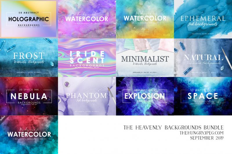 Download The Heavenly Backgrounds Bundle By Thehungryjpeg Thehungryjpeg Com