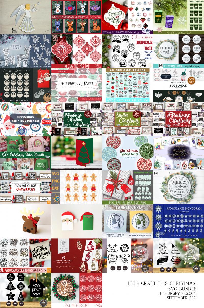 Lets Craft This Christmas! SVG Bundle By TheHungryJPEG | TheHungryJPEG