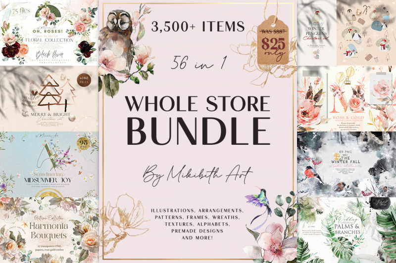 The Biggest Ever Craft Bundle By TheHungryJPEG