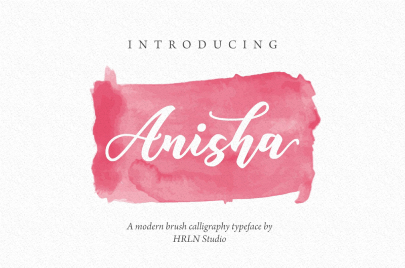 Free Anisha Font Personal License Only By Thehungryjpeg Thehungryjpeg Com