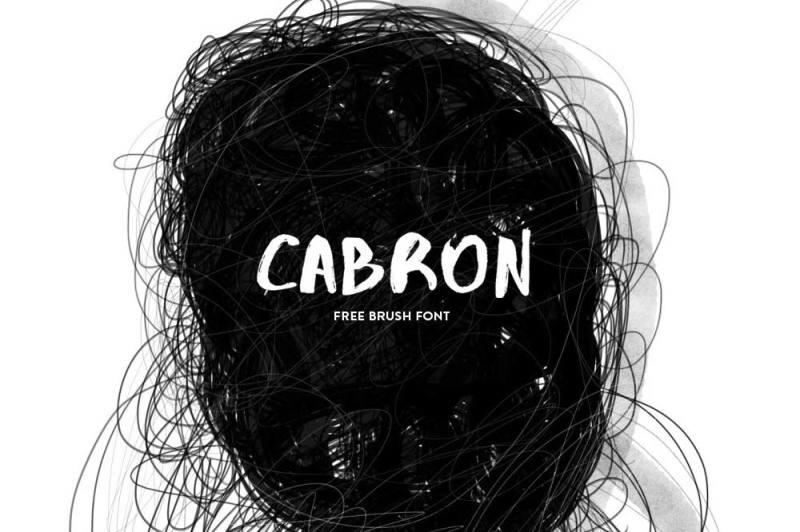 Free Font: Cabron Typeface By TheHungryJPEG TheHungryJPEG.com.