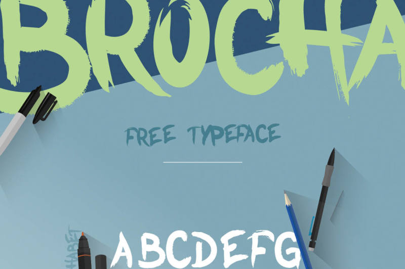 Brocha Typeface By Thehungryjpeg Thehungryjpeg Com