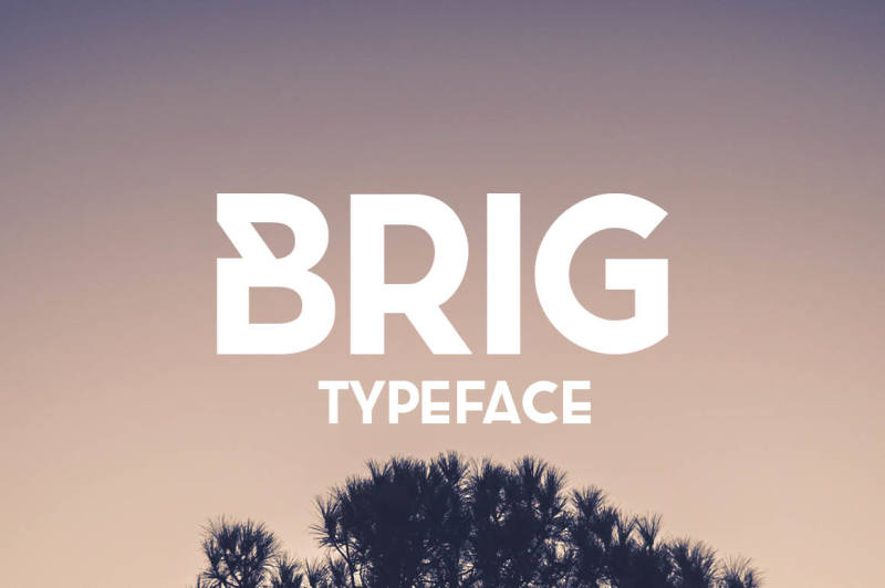Free Font Brig Typeface By Thehungryjpeg Thehungryjpeg Com