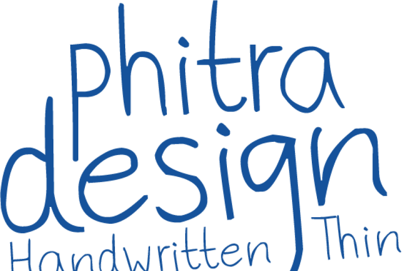 Phitradesign Handwritten Thin By Thehungryjpeg Thehungryjpeg Com
