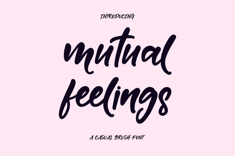 Free Mutual Feelings Font By Thehungryjpeg Thehungryjpeg Com