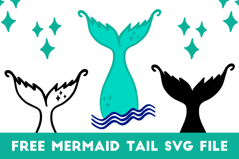 Download FREE SVG Mermaid Tail Waves By TheHungryJPEG ...