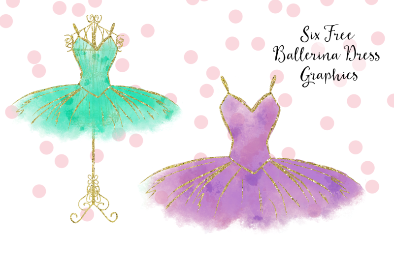 Free Ballerina Dress Graphics By Thehungryjpeg Thehungryjpeg Com