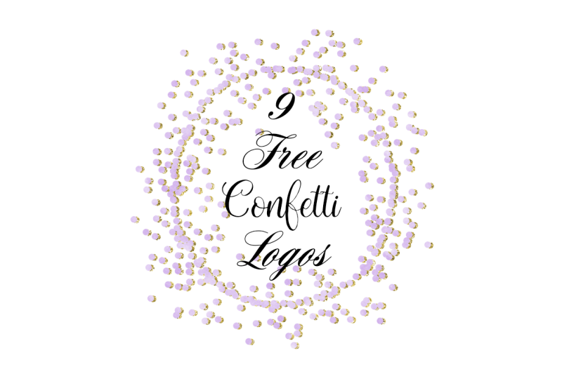 Free Confetti Logos By Thehungryjpeg Thehungryjpeg Com