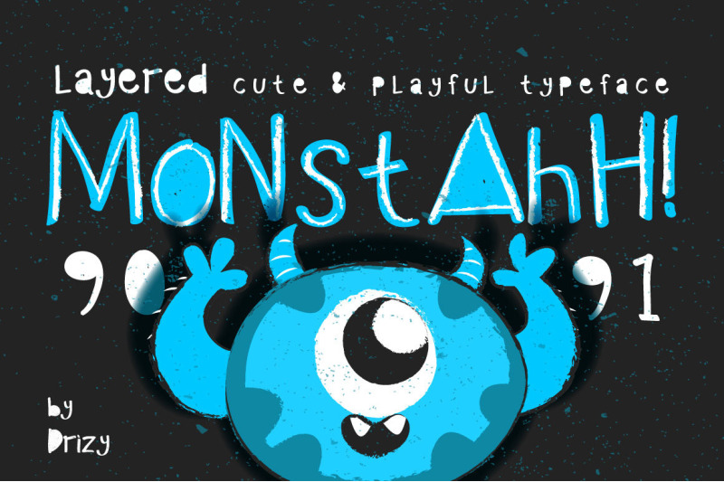 Free Monstah Typeface By Thehungryjpeg Thehungryjpeg Com