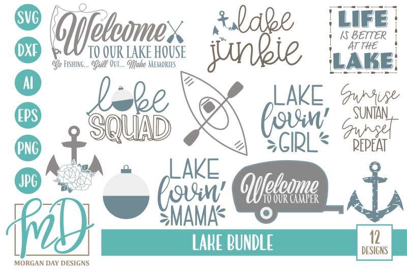 Download FREE Lake SVG Bundle By TheHungryJPEG | TheHungryJPEG.com