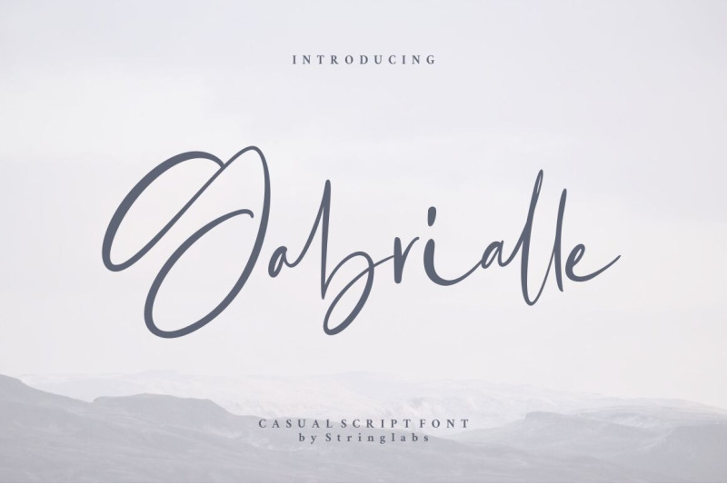 Free Gabrialle Casual Script Font By Thehungryjpeg Thehungryjpeg Com