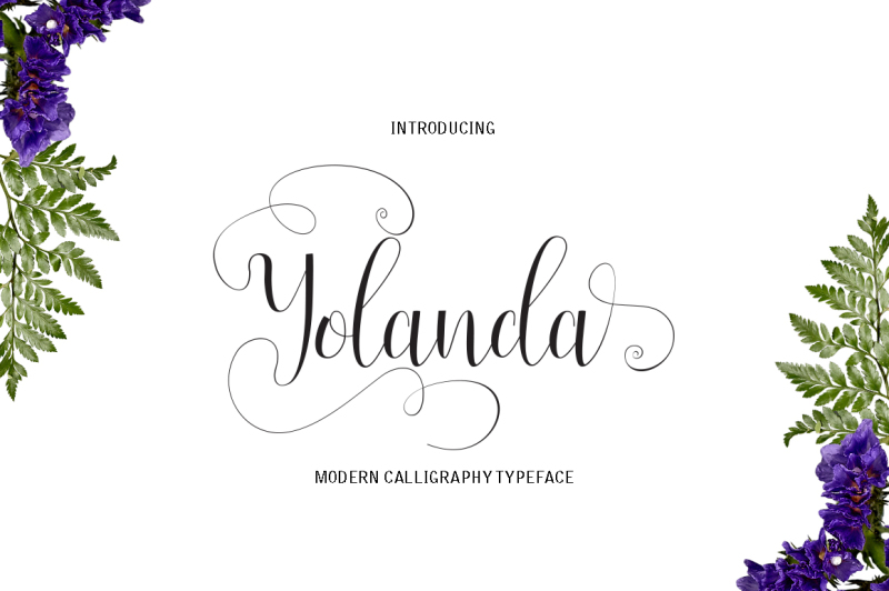 The Free Yolanda Font By Thehungryjpeg Thehungryjpeg Com