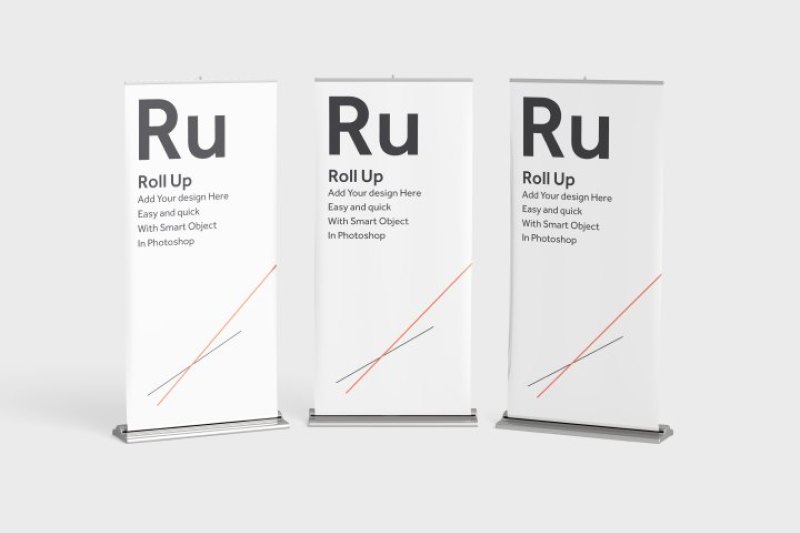 Download Roll Up Banner Mockup Free Yellowimages