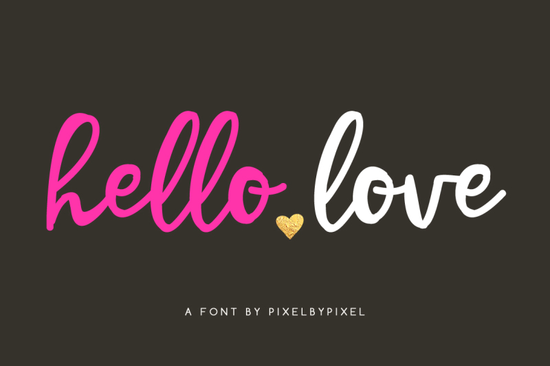 Free Hello Love Script Font By Thehungryjpeg Thehungryjpeg Com