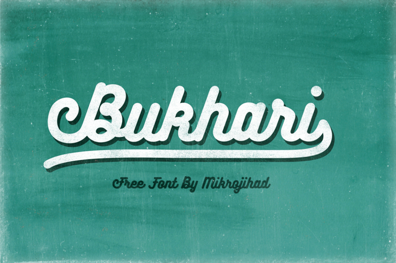 Free Font Bukhari Script By Thehungryjpeg Thehungryjpeg Com
