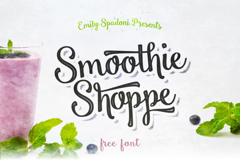 Free Font Smoothie Shoppe Script Personal Use Only By Thehungryjpeg Thehungryjpeg Com