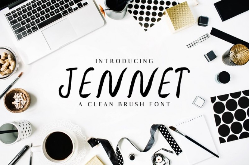 Free Font Jennet Brush Family By Thehungryjpeg Thehungryjpeg Com