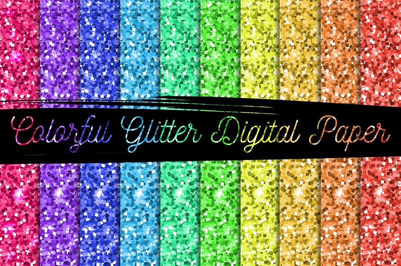 Glitter Digital Paper  The Digital Download Shop