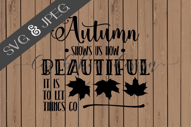 FREE SVG Cut Beautiful Autumn By TheHungryJPEG TheHungryJPEG