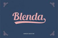 Free Font Blenda By Thehungryjpeg Thehungryjpeg Com