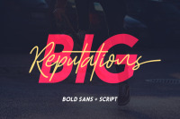 Free Big Reputation Font Duo By Thehungryjpeg Thehungryjpeg Com