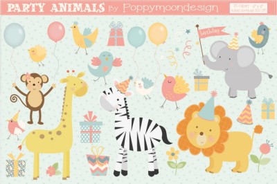 FREE Party Animals Graphics Pack