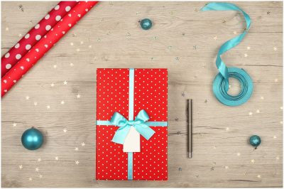 FREE Christmas Flat Lay Stock Photos