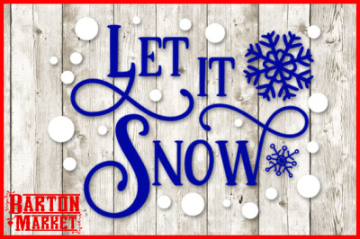 Download Free Let It Snow Svg By Thehungryjpeg Thehungryjpeg Com