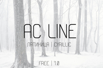 FREE AC line font