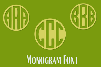 FREE Monogram Font