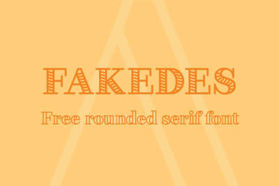 Free Font: Fakedes Typeface