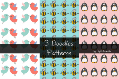 3 Doodles Patterns vol. 1