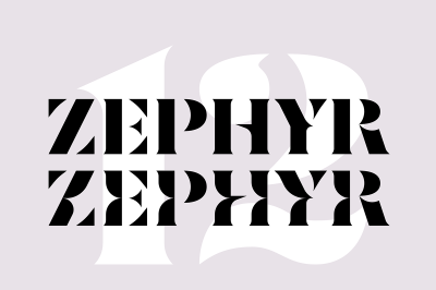 FREE Zephyr Font