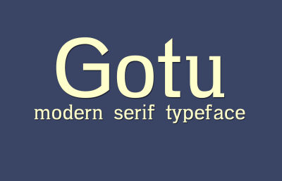 FREE Gotu Font