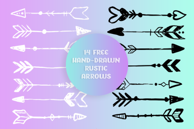 FREE Hand-drawn Rustic Arrows