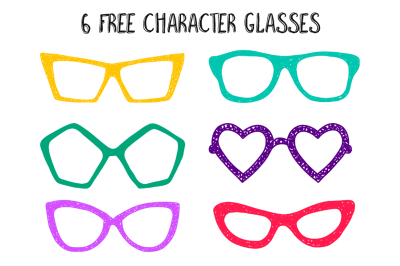 FREE 6 Character Glasses