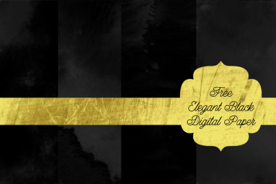 FREE Elegant Black Digital Paper